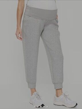 Women’s Bounce Fleece Maternity Grey Jogger Pants